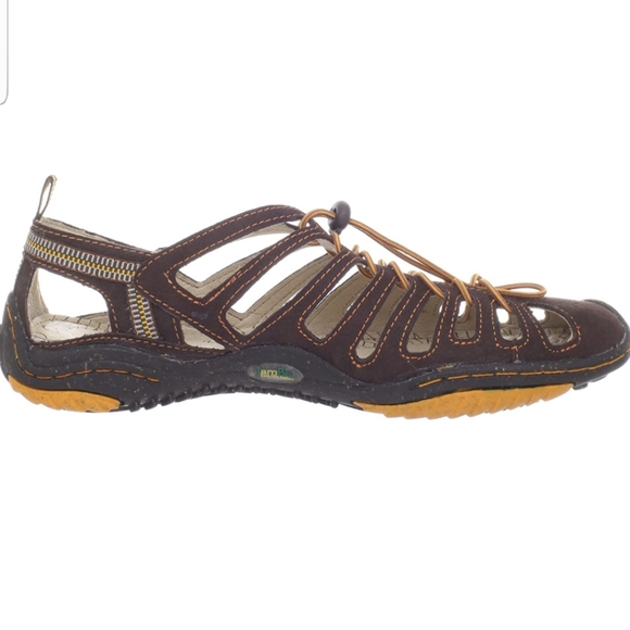 Jambu Bath Barefoot Brown Hiking Sandal Sz 9